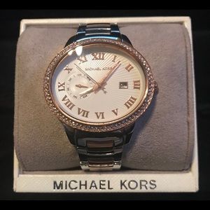 Michael Kors -Silver and gold watch